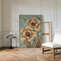 Daffodils Draw Lines In Spring