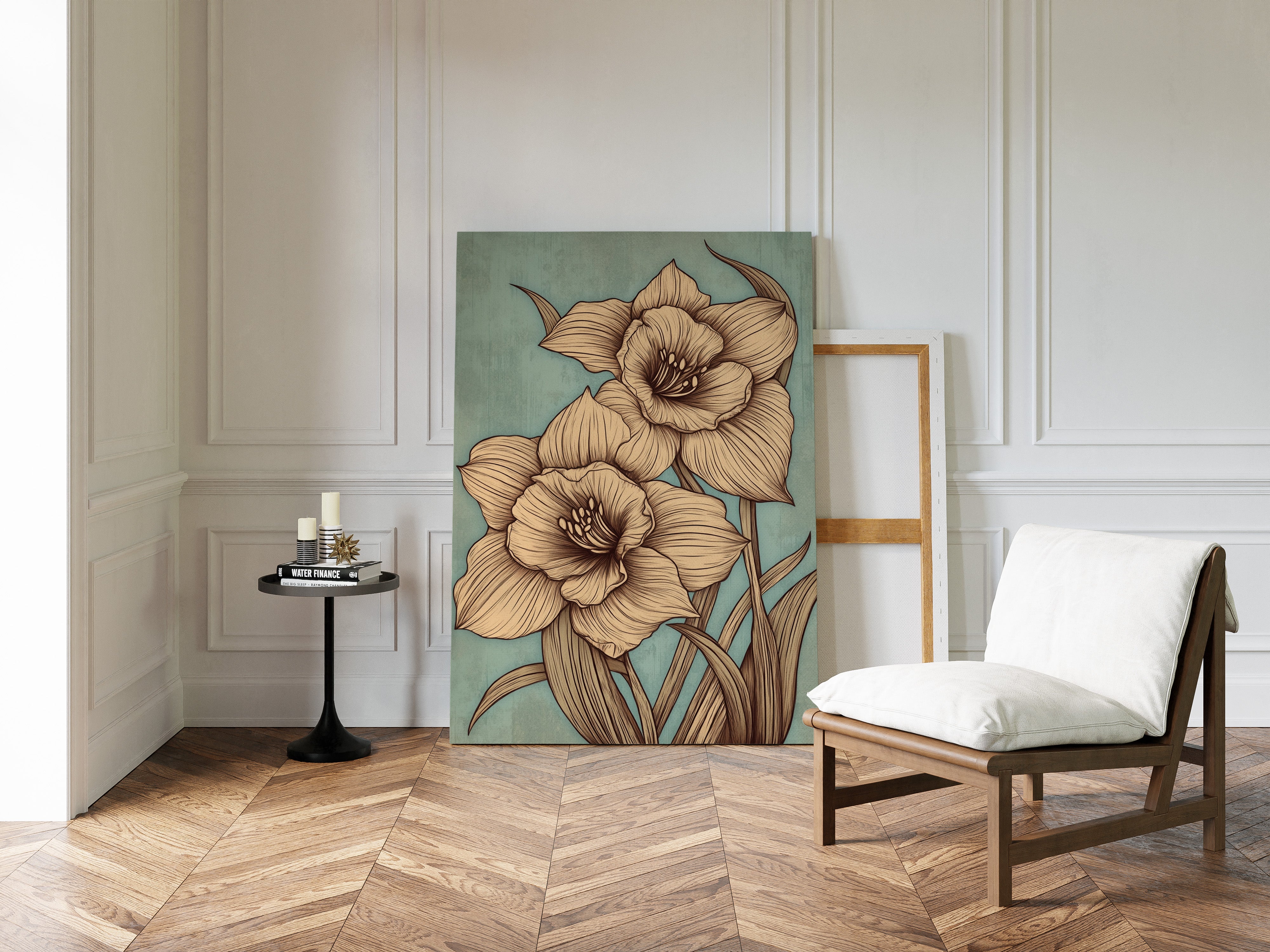 Daffodils Draw Lines In Spring