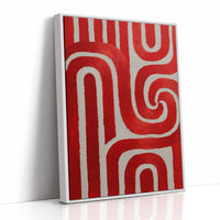 Crimson Paths Dance Through Silver