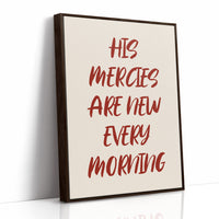 Crimson Words On Ivory Canvas