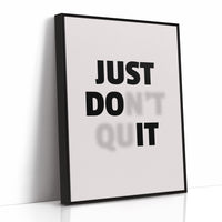Just Do It No Excuses Typography