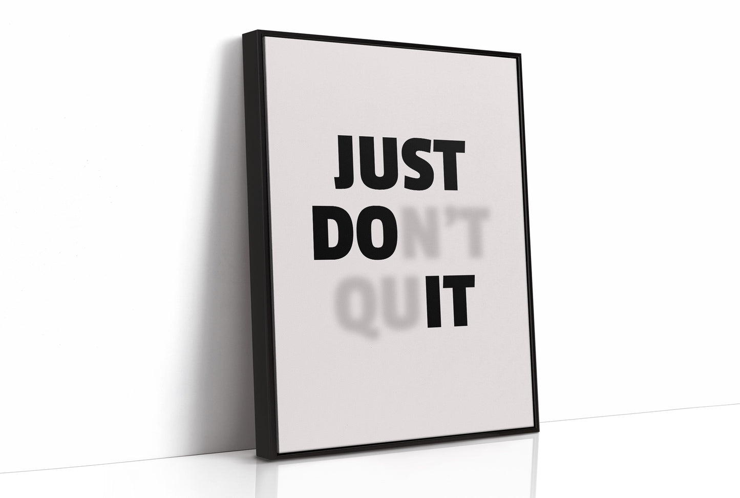 Just Do It No Excuses Typography