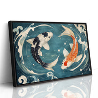 Koi Dance Through Midnight Waters