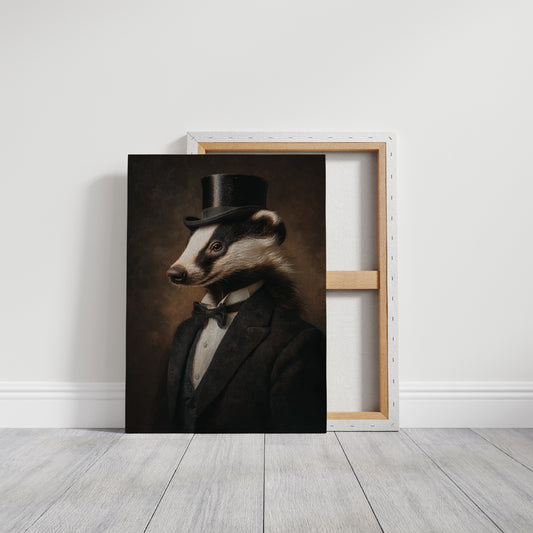 Dapper Badger in Formal Attire