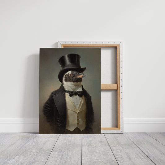 Dapper Penguin in Formal Attire