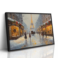 Winter Lights Glow On Paris Streets