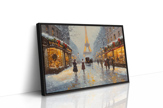 Winter Lights Glow On Paris Streets