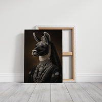Regal Llama in Opulent Attire