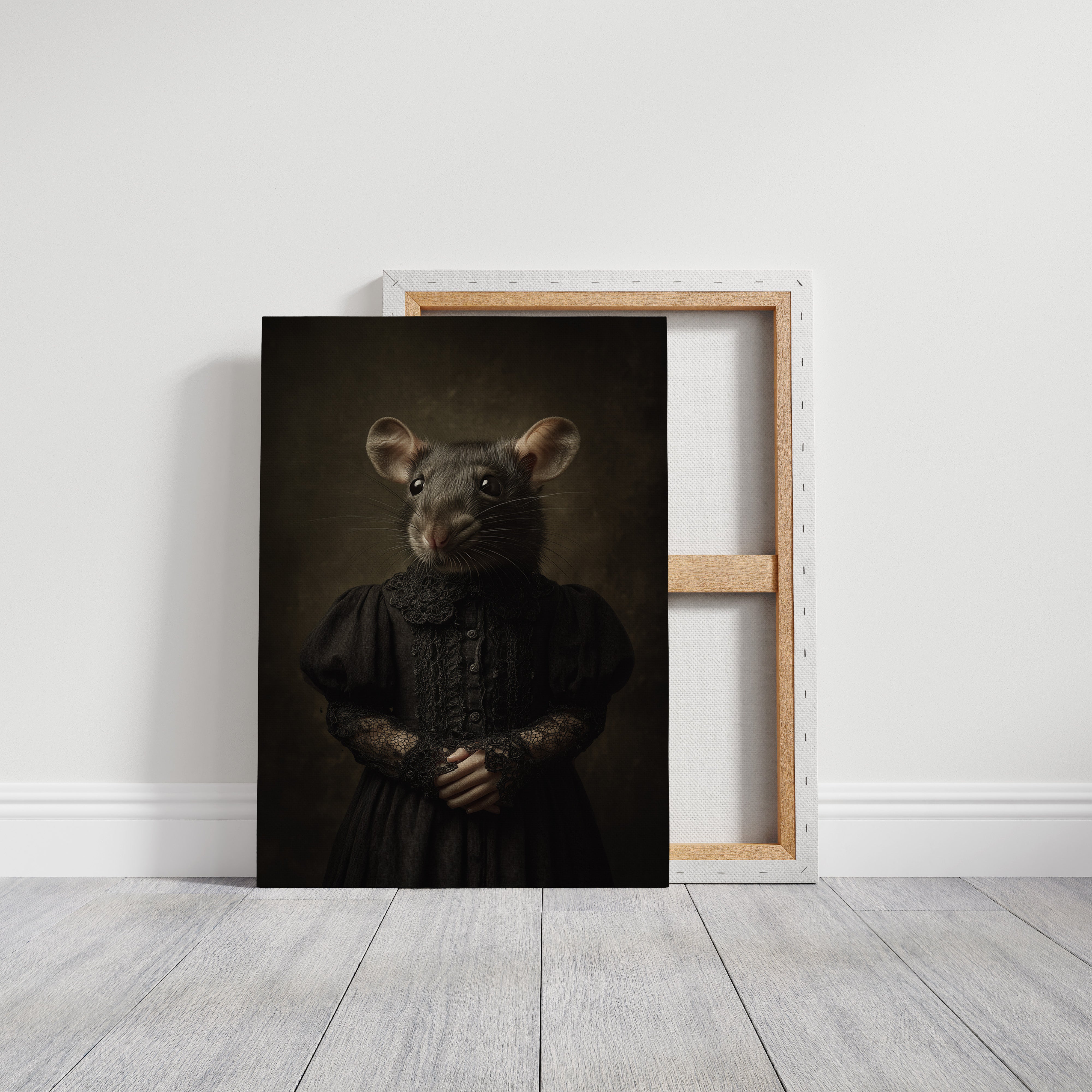 Elegant Rodent in Victorian Attire