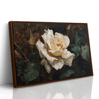 Cream Petals Among Literary Treasures