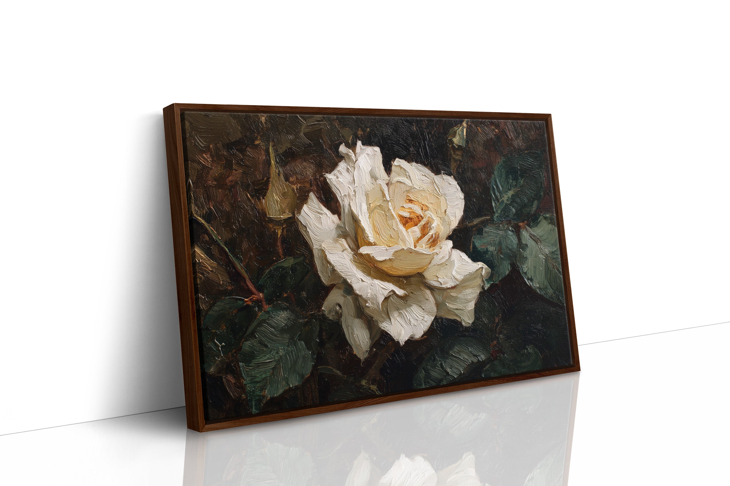 Cream Petals Among Literary Treasures