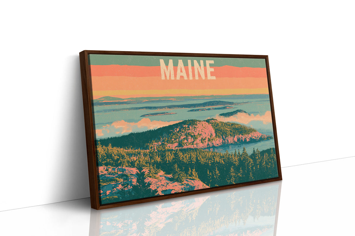 Maine Coastal Summit Sunset