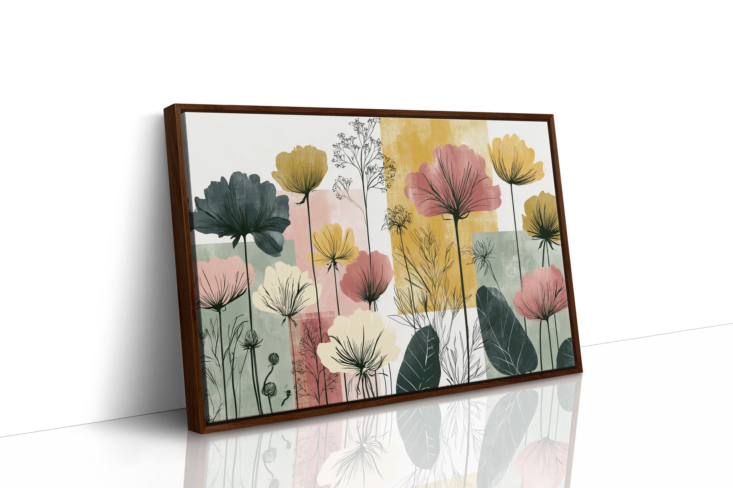 Poppy Silhouettes, Color Block Fields