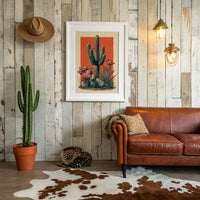 Saguaro Tales In Coral Sunset