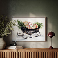 Vintage Sleigh Carries Winter Magic
