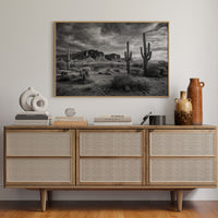 Saguaros Dance Under Storm Clouds