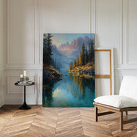 Peaks Paint Gold On Alpine Waters