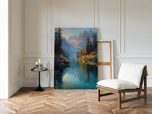 Peaks Paint Gold On Alpine Waters