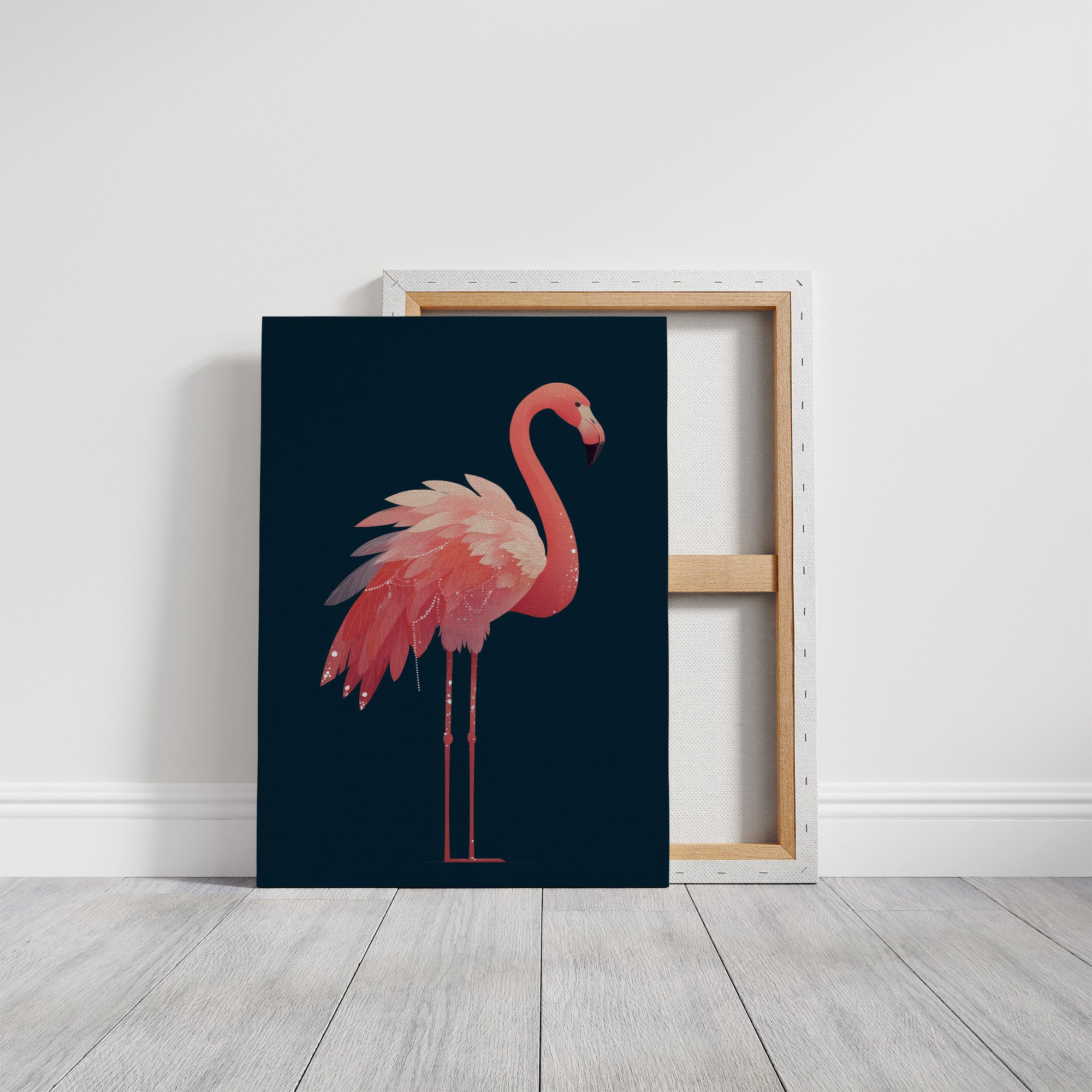 Flamingo Draped in Starlight