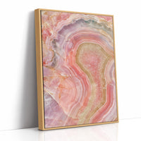 Pink Agate Slice Close-Up