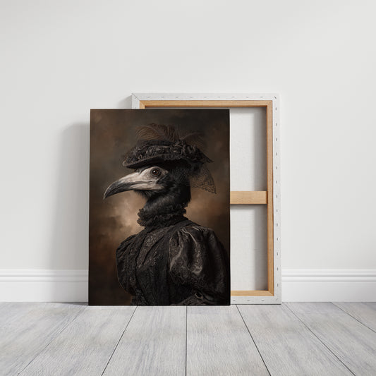 Elegance Beneath Feathered Veils
