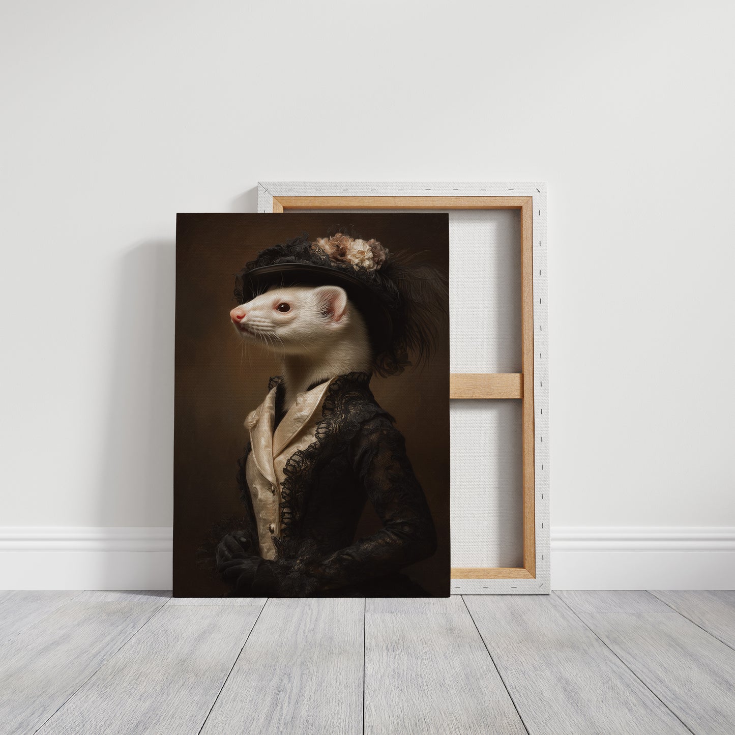 Dapper Ferret in Elegant Attire