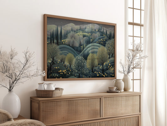 Fireflies Dance Through Tuscan Hills