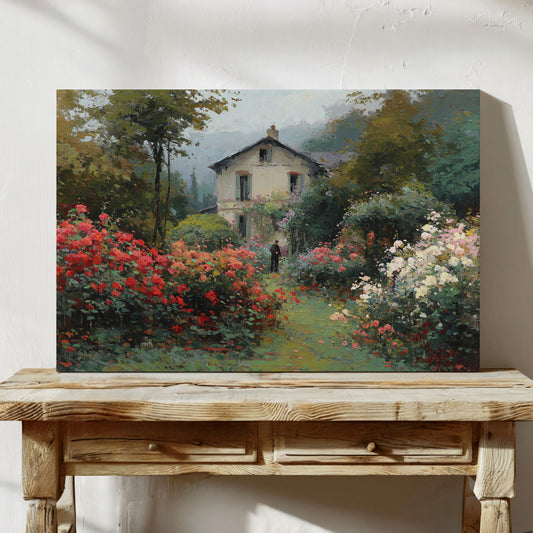 Summer Roses Guard The Cottage Path