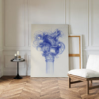 Corinthian Dreams In Cobalt Blue