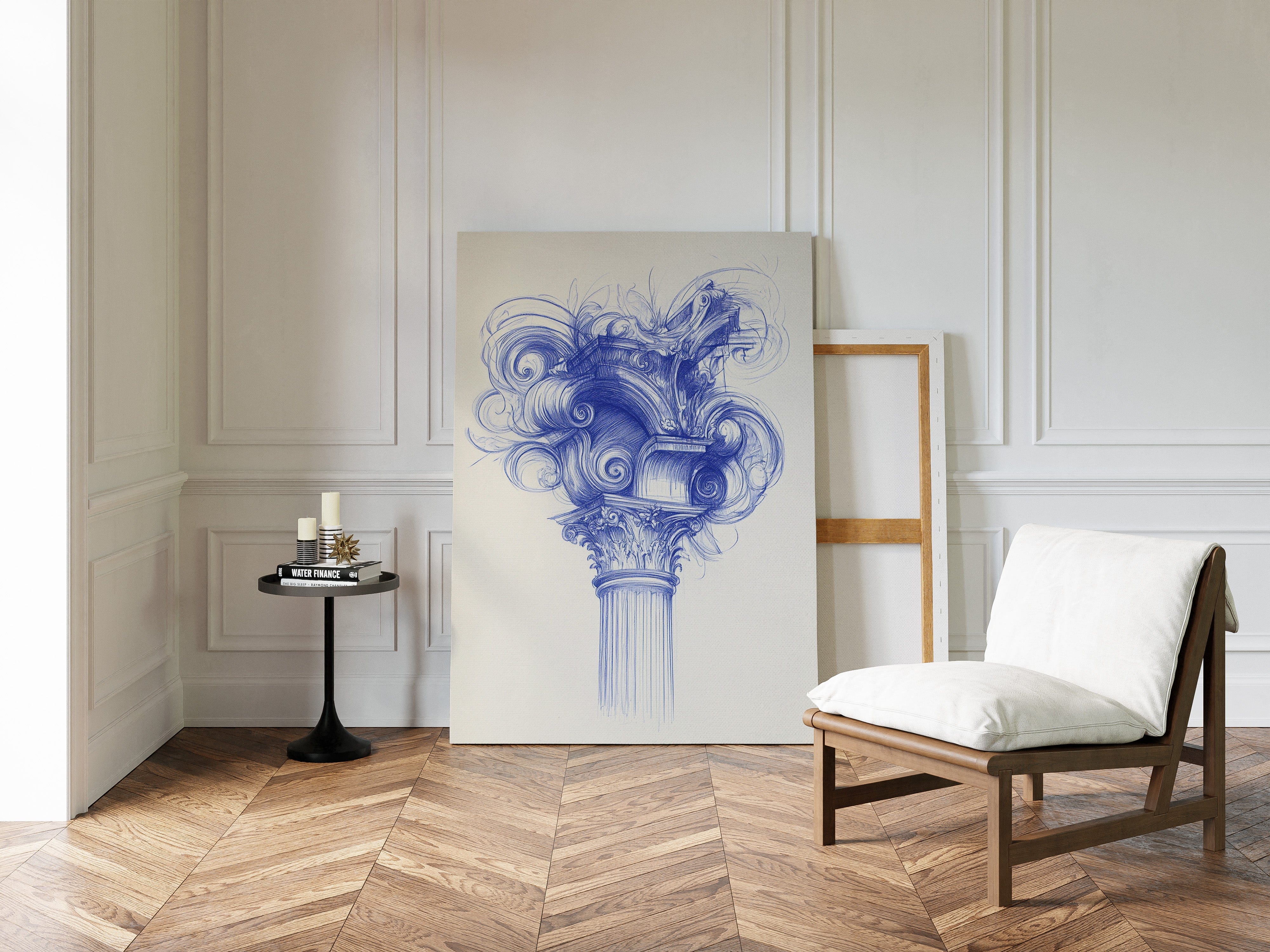 Corinthian Dreams In Cobalt Blue