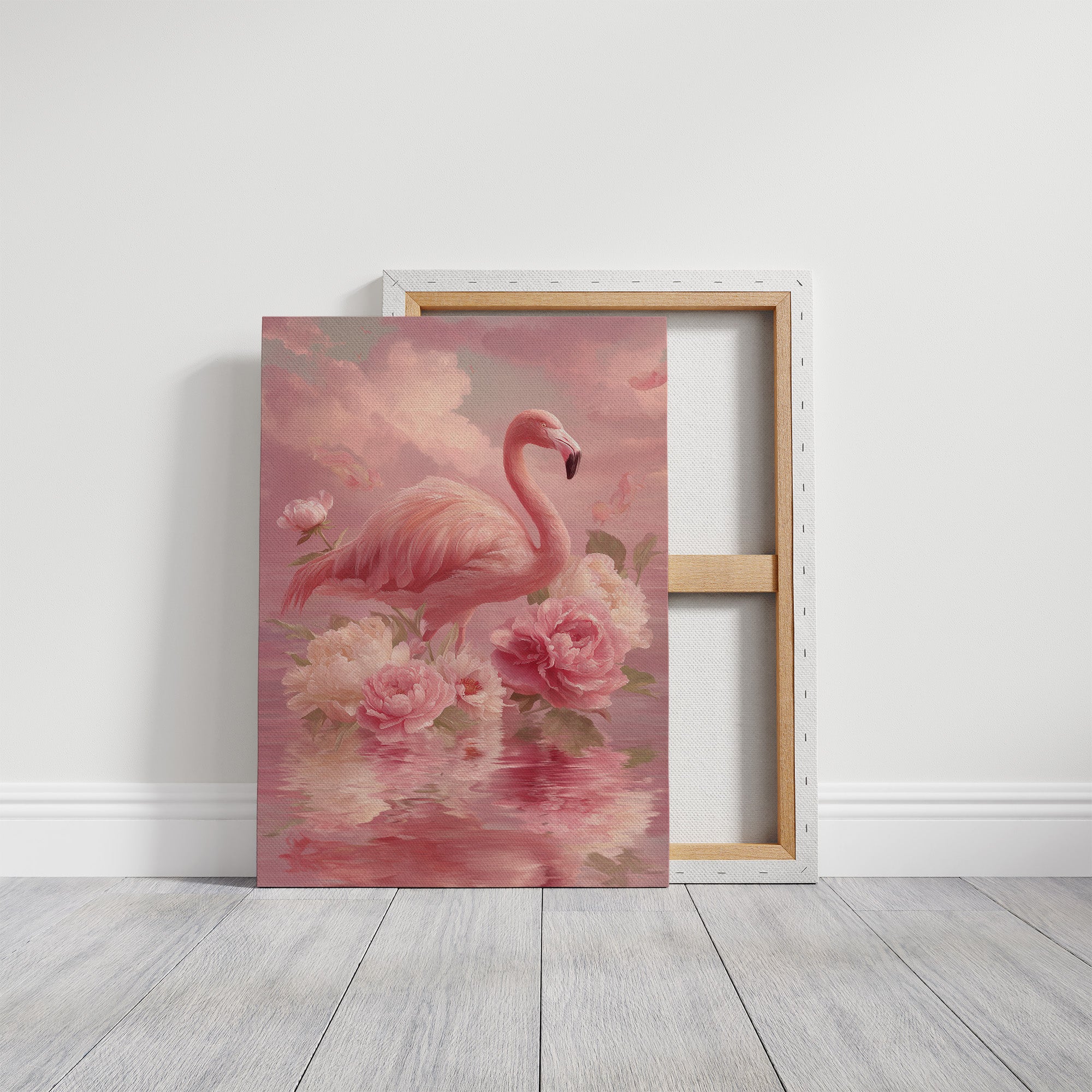 Flamingo in a Sea of Pink