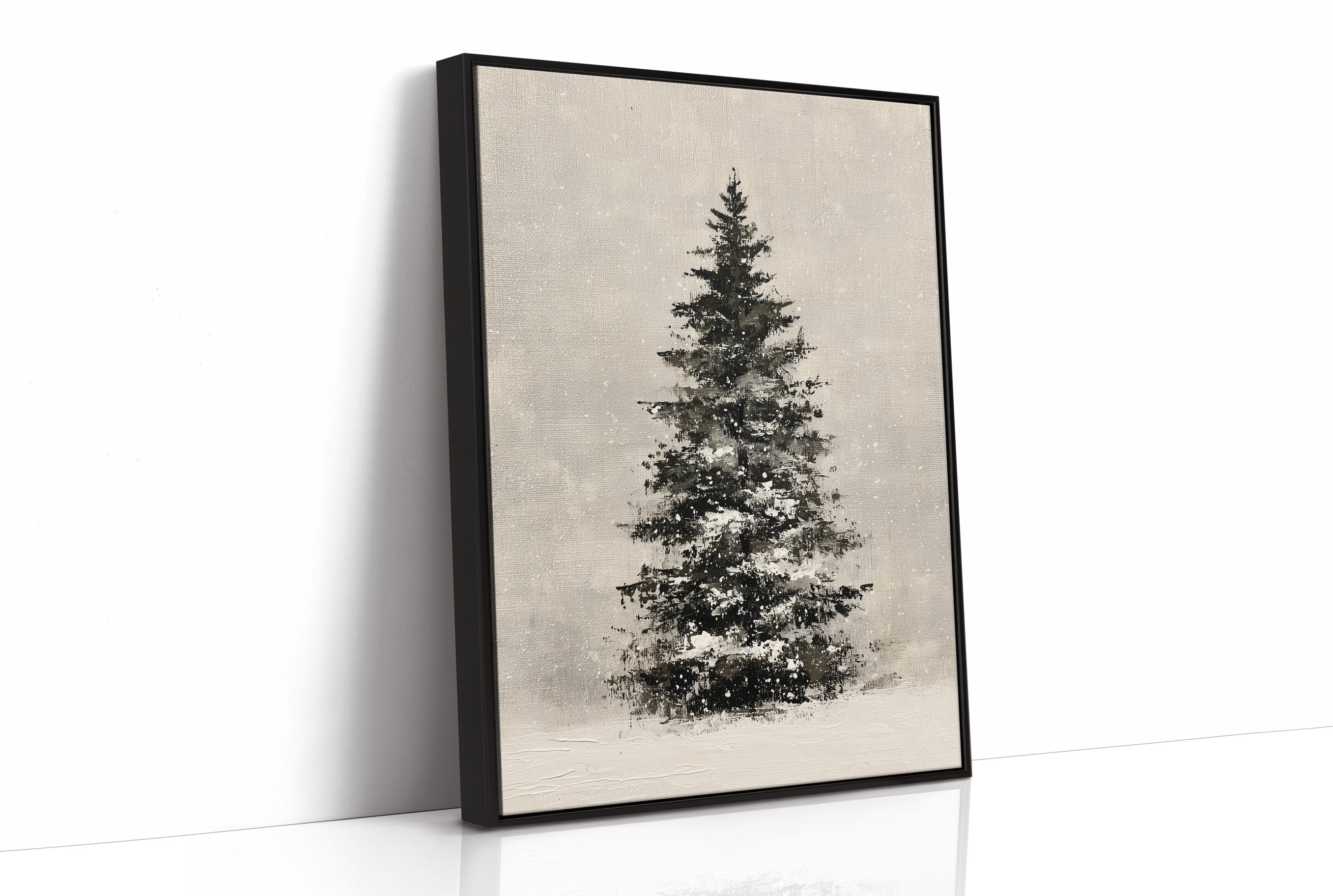 Snow-Laden Fir, Oil Study