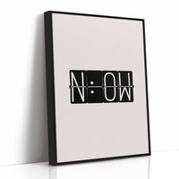 Now Flip Clock Minimal Typography