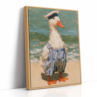 Sailor Duck At The Beach