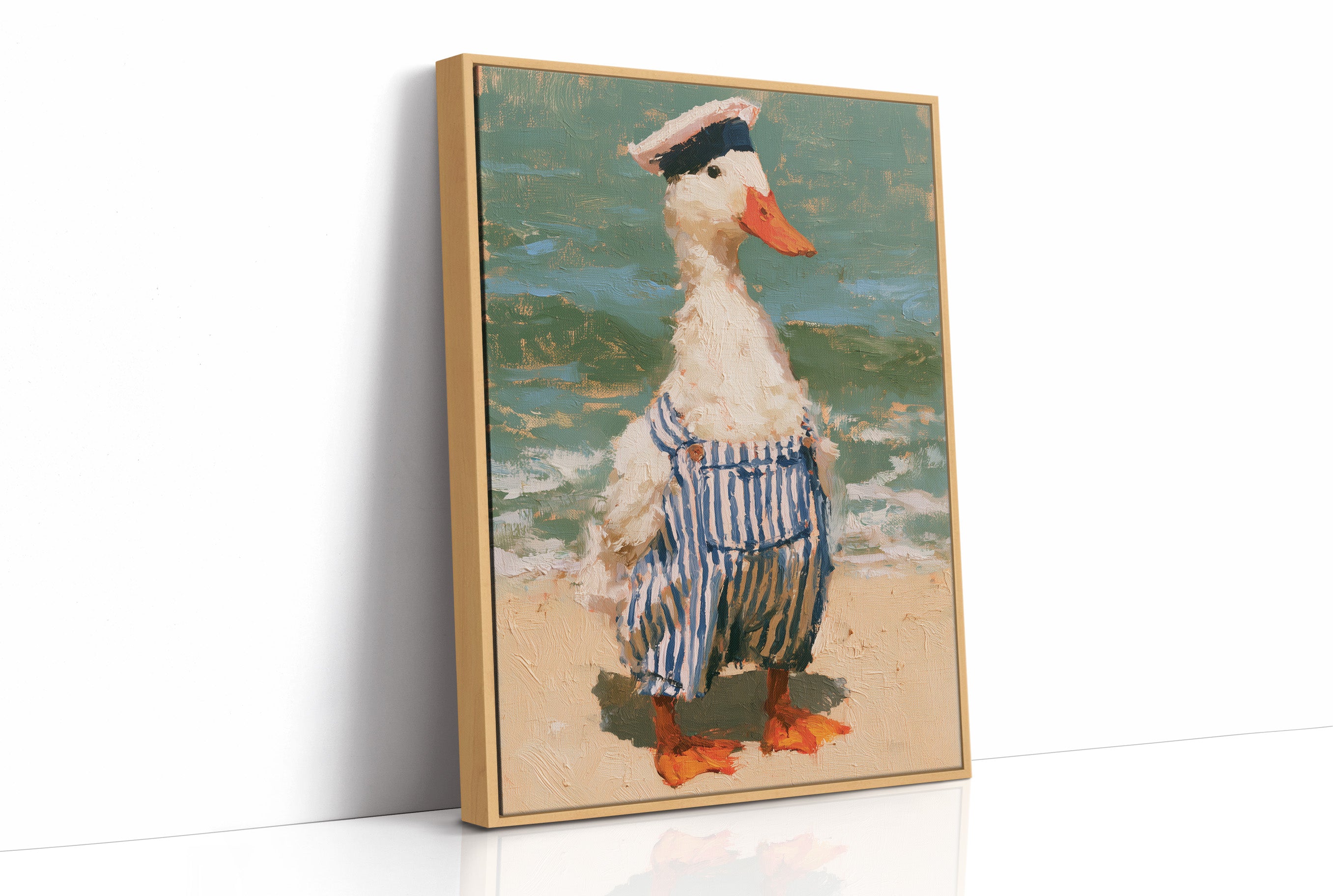 Sailor Duck At The Beach
