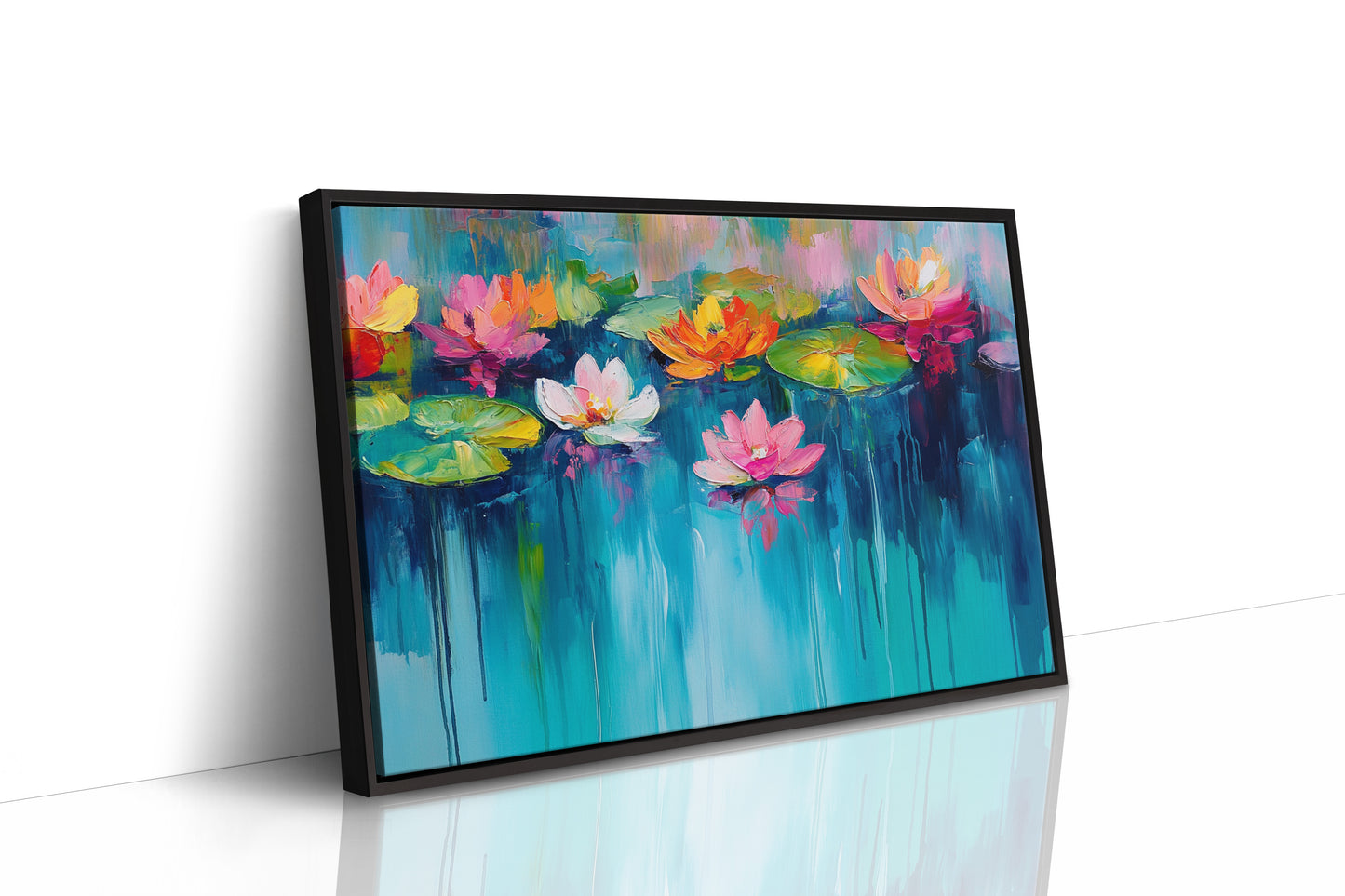Lotus Flowers Paint Summer's Symphony