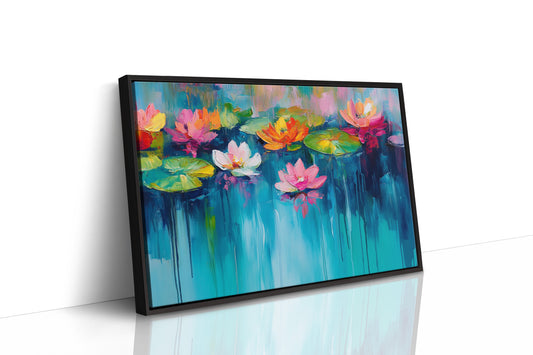 Lotus Flowers Paint Summer's Symphony