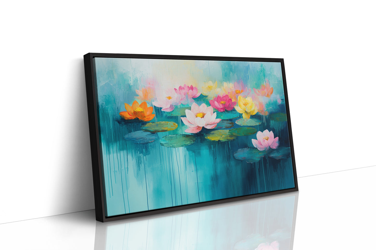 Lotus Dreams Float On Turquoise Waters