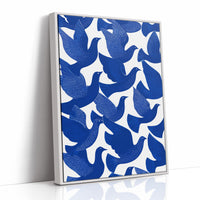 Cobalt Doves Take Flight Together