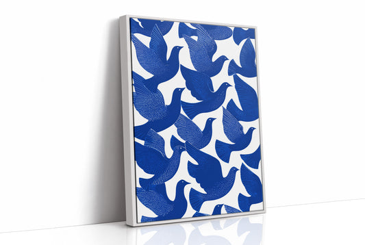 Cobalt Doves Take Flight Together