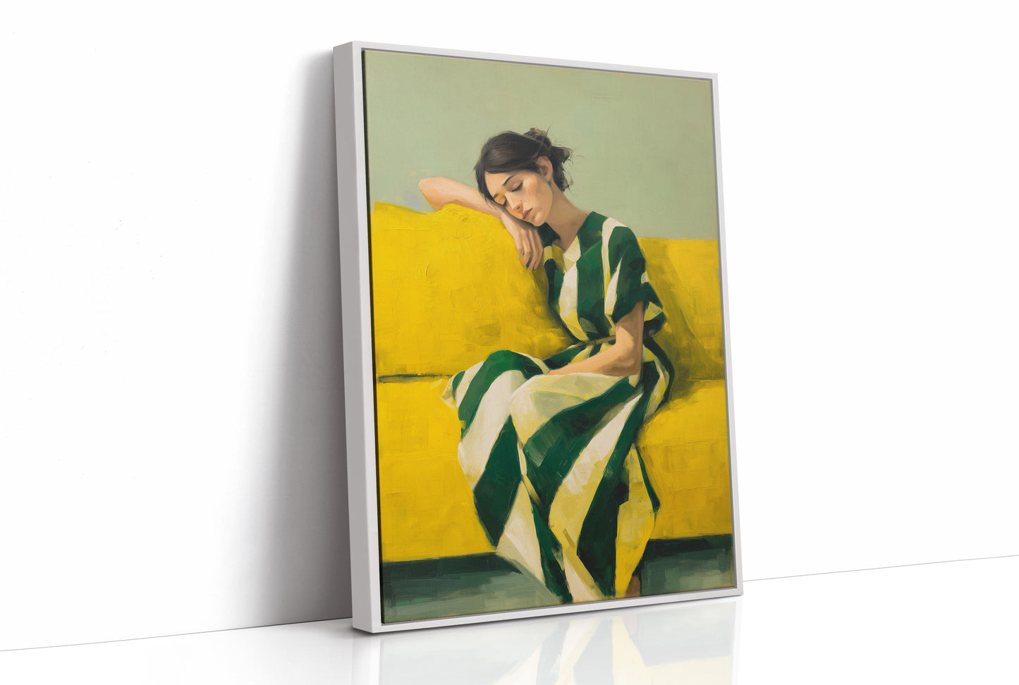 Sunlit Rest In Emerald And Gold