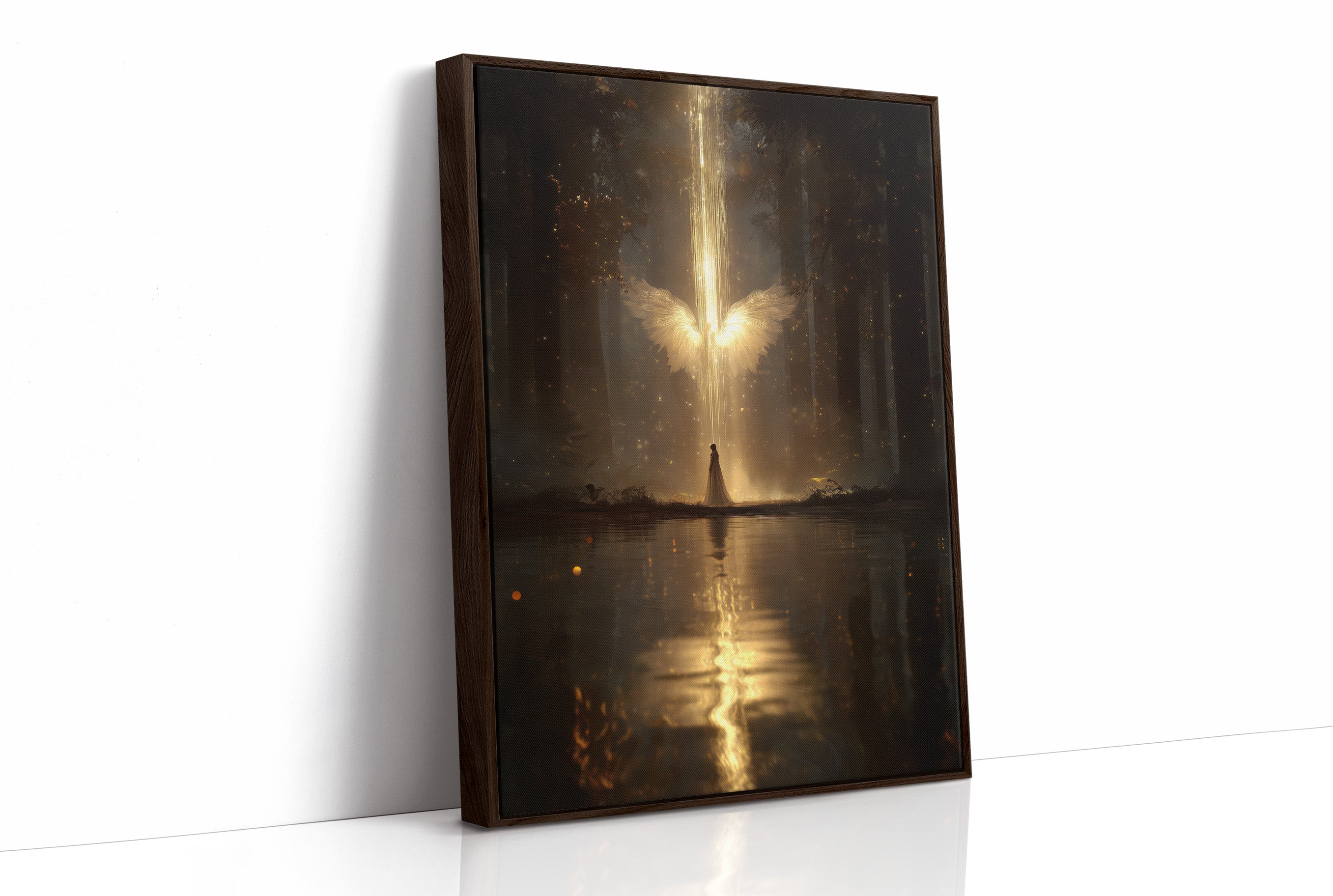 Divine Light Breaks Through Forest