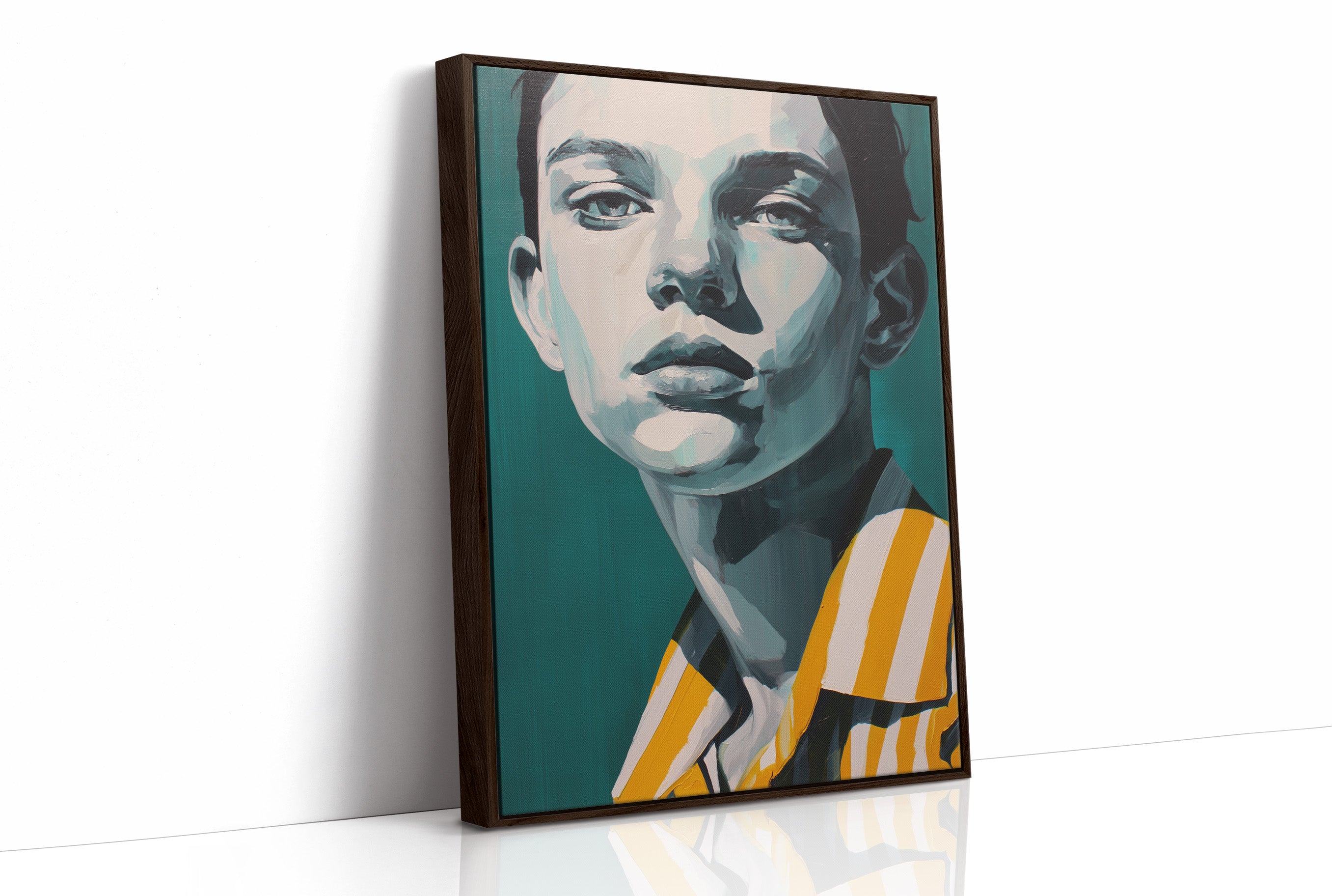 Teal Gaze in Gold