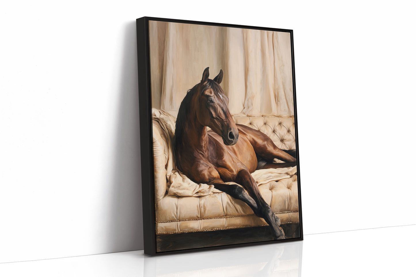Noble Steed Reclines in Luxury