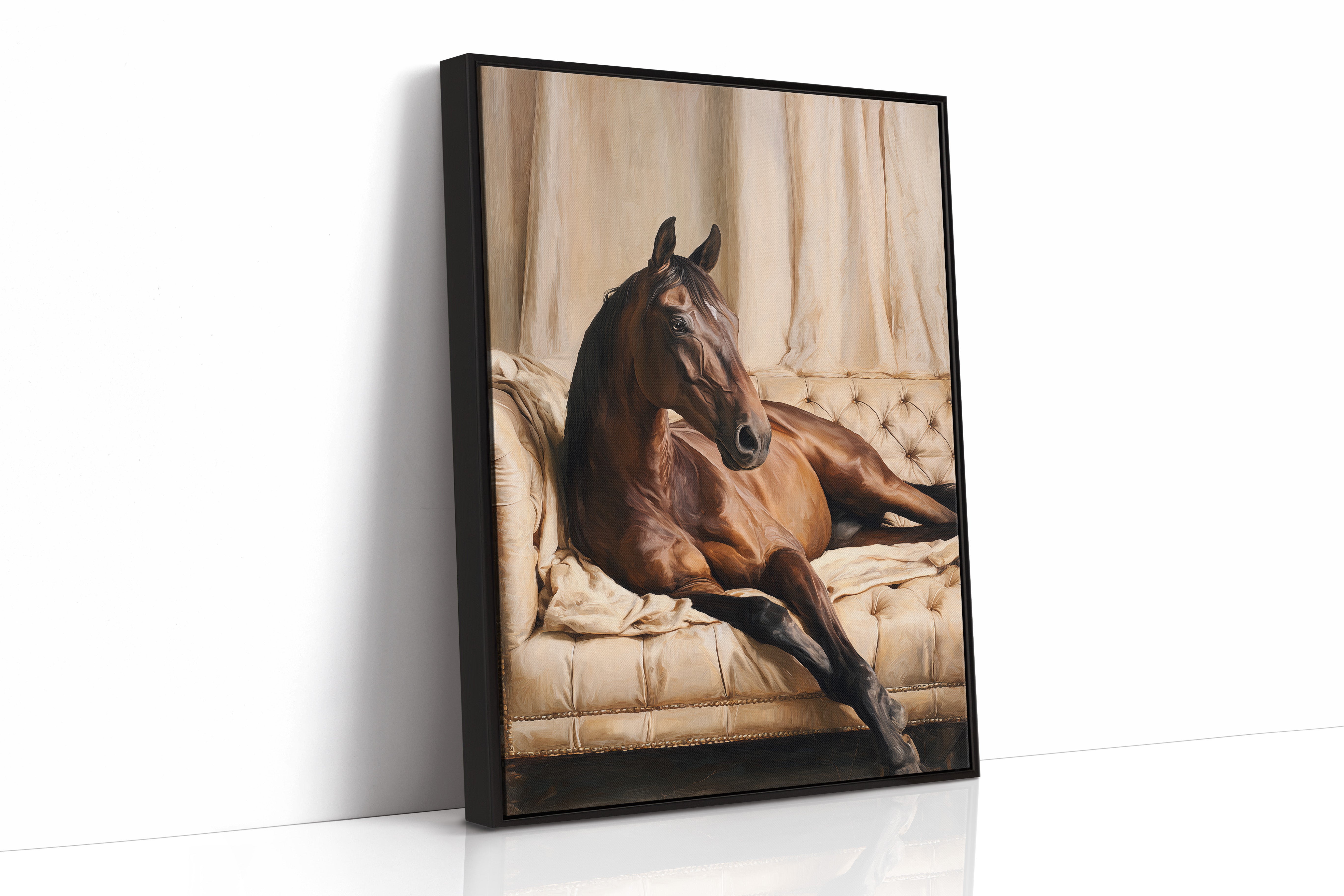 Noble Steed Reclines in Luxury