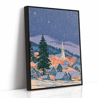 Starlit Village Below