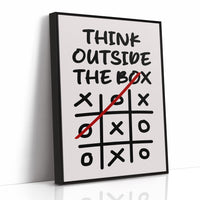 Think Outside The Box Tic Tac Toe Art