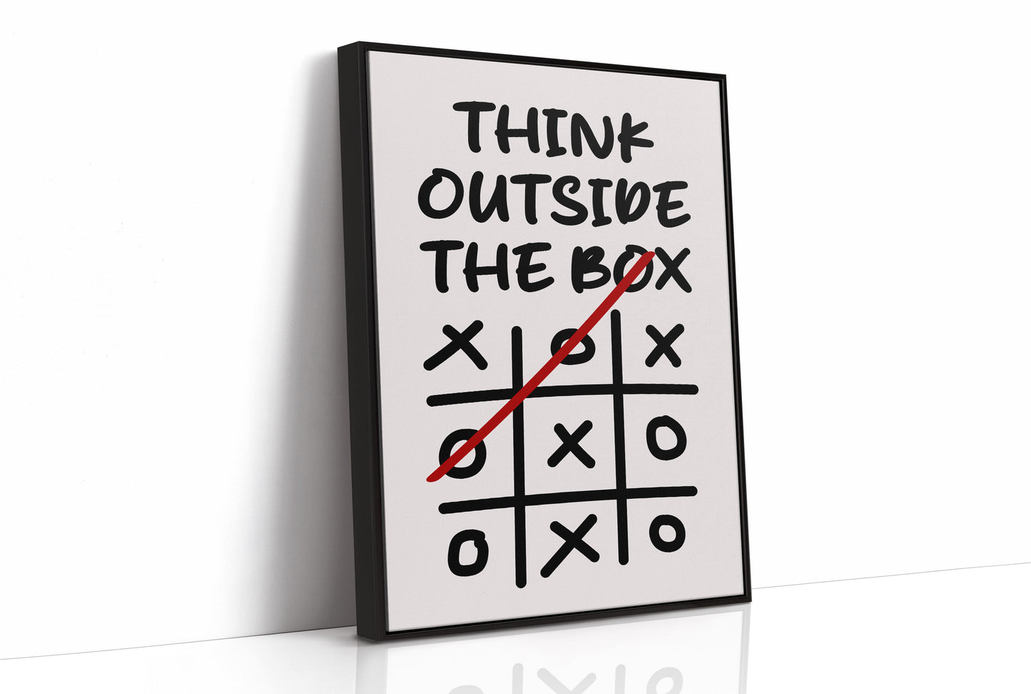 Think Outside The Box Tic Tac Toe Art