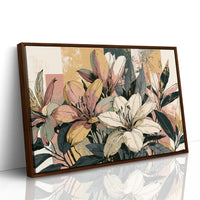 Lily Study, Color Block Botanical