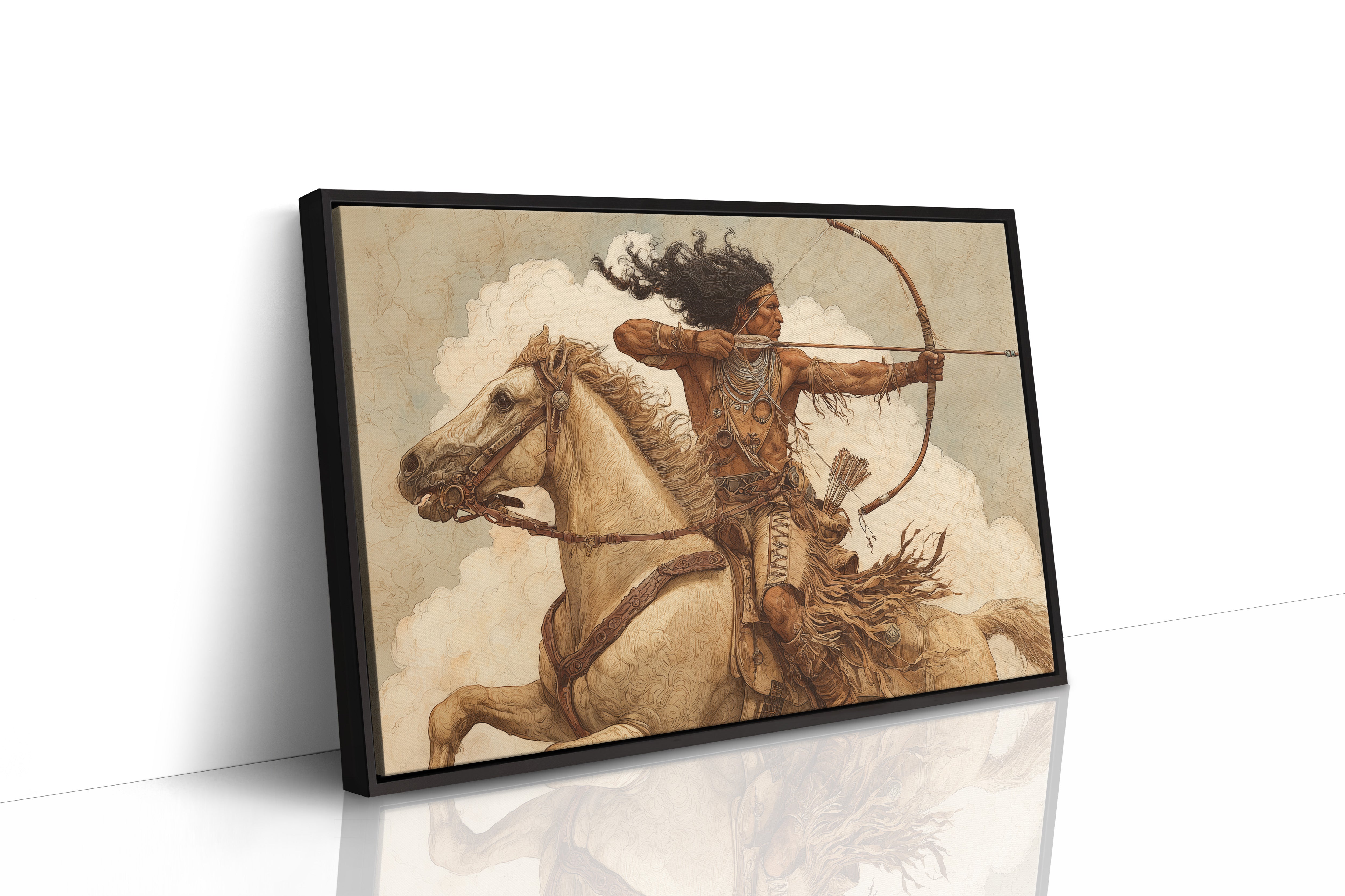 Ancestral Huntsman Rides Through Clouds